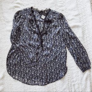 Lucky brand embroidered blouse